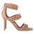 Alaïa 90 Laser-Cut Sandalen in Nude Suède
