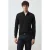Mango Man wollen relaxed fit gebreide trui – zwart