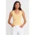 Geribbelde Mouwloze Slim-fit Blouse