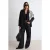 TRENDYOLMİLLA Dames Zwart Effen Lang Regular fit Blazers