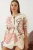 Textured Bloeiende Brei Cardigan met Knopen
