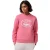 Lacoste Dames-sweatshirt van biologisch katoen met wijde pasvorm en lange mouwen (Roze)