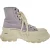 Alexander McQueen Tread Slick hoge sneakers in paars katoen