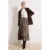 Trendyol Modest Dames Bruin Dierenprint Maxi Uitlopend rok A-lijn Modest Rokken