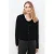 Caroll gebreid vest met wol – zwart