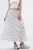 Hoge Taille Polka Dot Maxi Rok met Franje