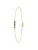 Lucardi Armband  goud / kaki