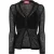Diesel Arina-vest met V-hals en lange mouwen voor dames (Zwart)