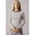 LMTD gestreepte longsleeve grijs rib gebreid