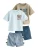 Next Set  navy / opaal / pastelblauw / lichtbruin
