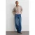 Mid-waist flare denim jeans