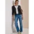 Vest met V-hals en knoopsluiting