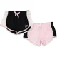 Reebok Meiden hardloopshorts (set van 2) (Pink Lady/Zwart)