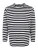 Urban Classics – Regular Stripe LS white/black Longsleeve shirt – L – Wit/Zwart