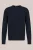 WE Fashion – Heren regular fit trui met structuur – Regular fit – Donkerblauw – Katoen –