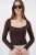 Langærmet Fitted Blouse met Hartkraag