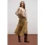 Oltre Fluid Midi A-line Skirt With Panel Brown