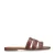 Manfield – Dames – Bruine leren slippers –
