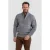 Life-Line regular fit schipperstrui met wol – grijs