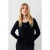 Caroll gebreid vest van kasjmier marineblauw