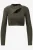 Malelions top sparkling cut-out crop top