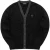 Fred Perry Zwart Chenille Placket Cardigan