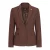 Dames roestbruine visgraat wollen tweed ruitblazer