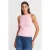 Geribbelde Halternek Slim-Fit Blouse