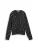 TOM TAILOR DENIM Gebreid vest  antraciet / rood / wit