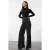 TRENDYOLMİLLA Dames Zwart Effen Wijde pijp Hoge taille Jeans