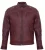 Leren biker racejack met rits