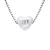Collier met Diamond Heart Cts Natural 0.030 925