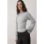 TRENDYOLMİLLA Dames Grijs Effen Lang Getailleerd Blouses
