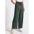 Street One Dames Wide Legs gestructureerde broek in Groen