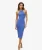 Jersey Midi-jurk met T-rug Blauw