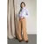 River Woods Beige Wide Cotton Pant