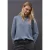 Street One Dames Silk-Look shirt in Blauw