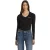 Slim fit lange mouwen T-shirt met V-hals mini Amerika dames Guess