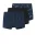 NAME IT MINI boxershort – set van 3 donkerblauw/zwart
