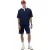 Tommy Hilfiger Polo-shirt met korte mouwen voor heren, met vlagmotief (Marine)