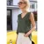 V-hals top van chiffon met volants