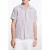 Michael Kors Linen Bold Stripe Short Sleeve Shirt