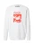 Only & Sons Sweatshirt ‘ONSCOLA’  bloedrood / wit