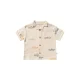 Your Wishes loose casual overhemd met textuur ecru