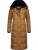 MARIKOO Wintermantel  camel / zwart