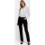 Marilyn Rechttaille Pantalon in Velours | Zwart