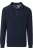 Redmond Half-Zip Sweater blauw, Effen