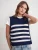 MixRay Trui  donkerblauw / wit
