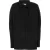 Zwarte Poplin Oversized Shirt