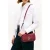 Tommy Hilfiger Script Flap Crossover Velvet Maroon